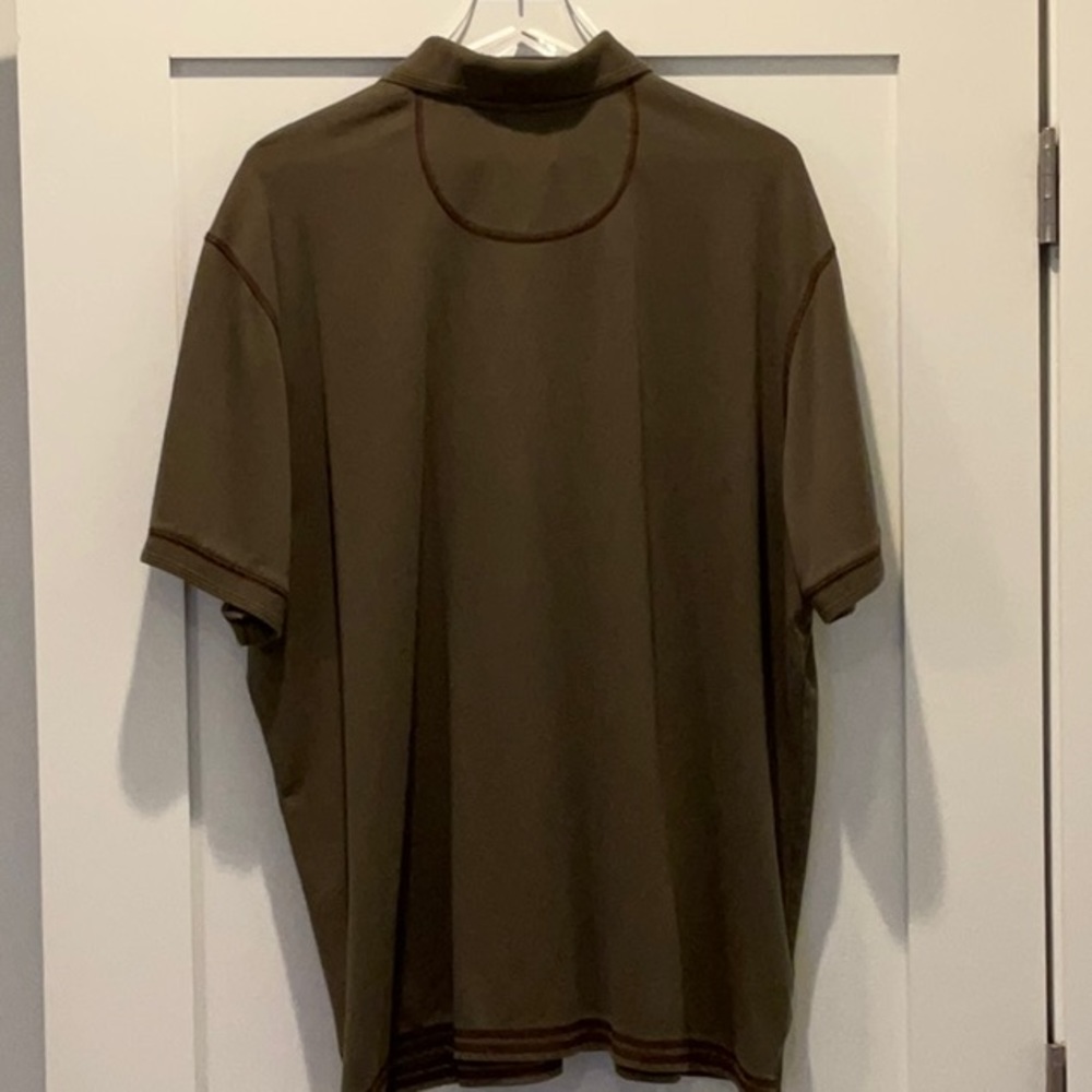 Men’s Tommy Bahama Jeans Short Sleeve Polo Shirt - Olive Green XXL/TTG - Picture 3 of 3